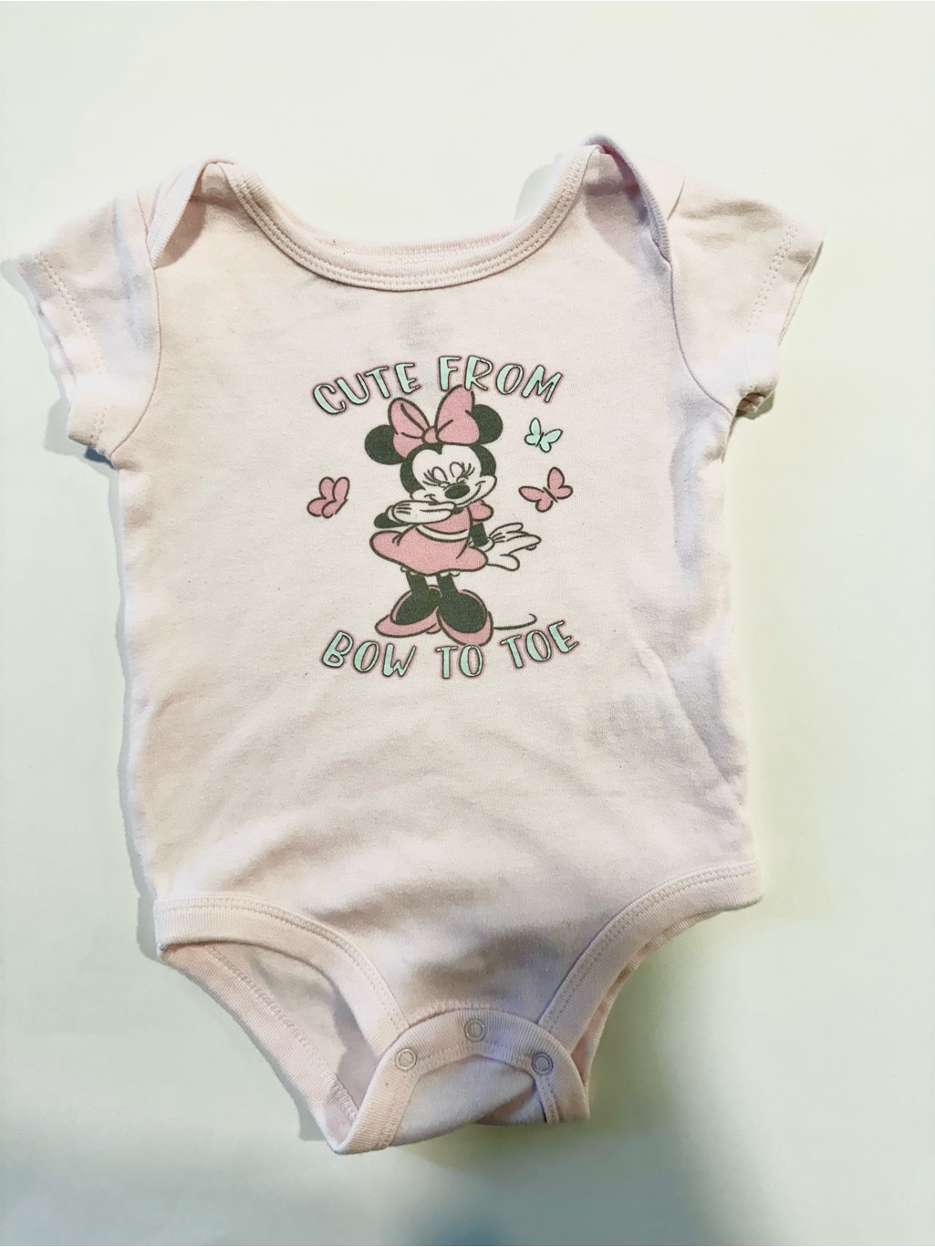 Disney Pink Minnie Mouse 'Cute From Bow To Toe' Baby B